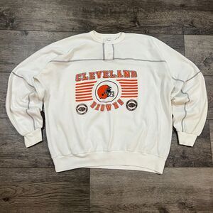 Vintage 90s Chalk Line Cleveland Browns NFL Tailgate Club Sweatshirt Men's XL